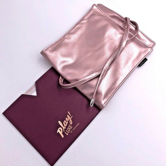 5for$25 Sephora Luxe Rose Gold Roll Up Makeup Bag - Picture 4 of 8